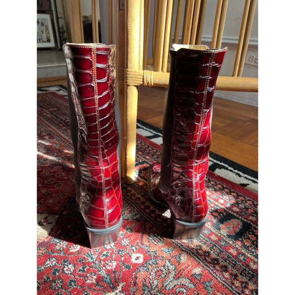 MIISTA Cosima Armagnac Croc Boots - Picture 4 of 9